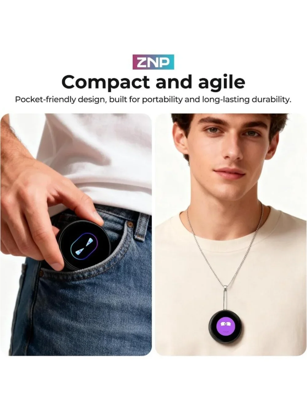 Wearable AI Language Practice Device, Bluetooth 6.0, Touch Screen, 102